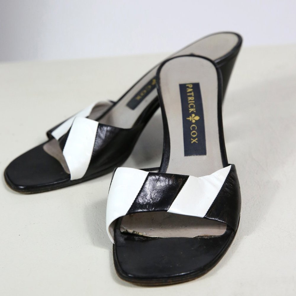Patrick Cox Black/White Sandal